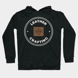 Leather crafting logo Hoodie